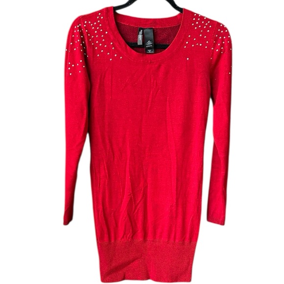 Bisou Bisou Vibrant Red Knit Top - Picture 1 of 10